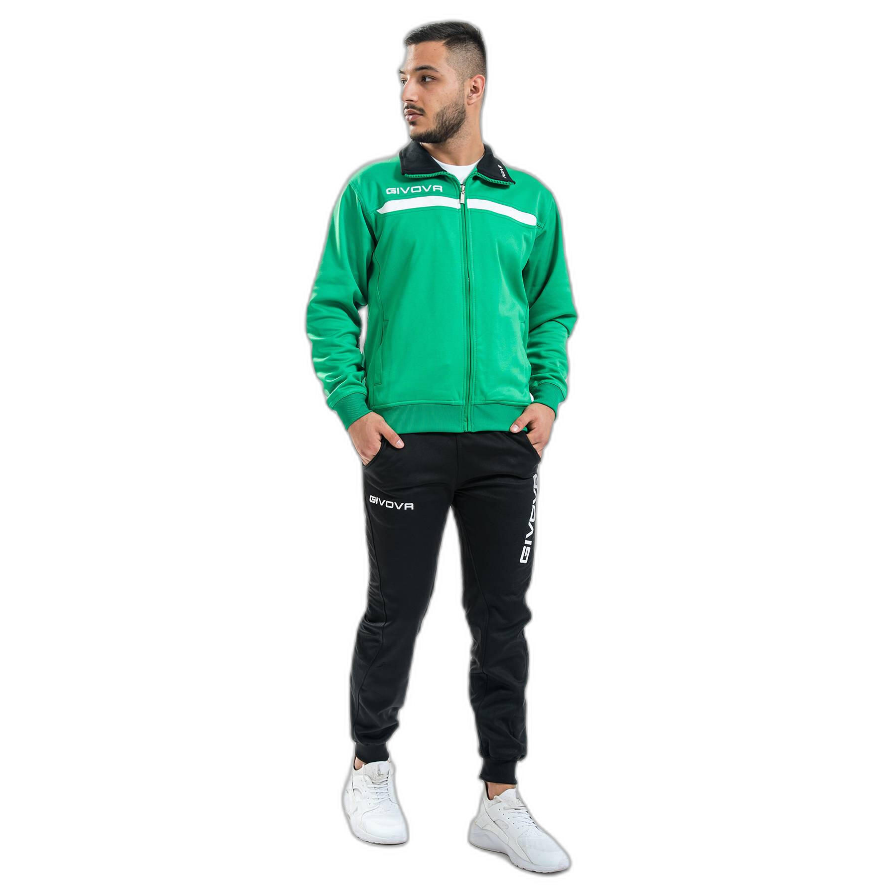 GIVOVA Kinder fleece trainingspak met rits Givova One