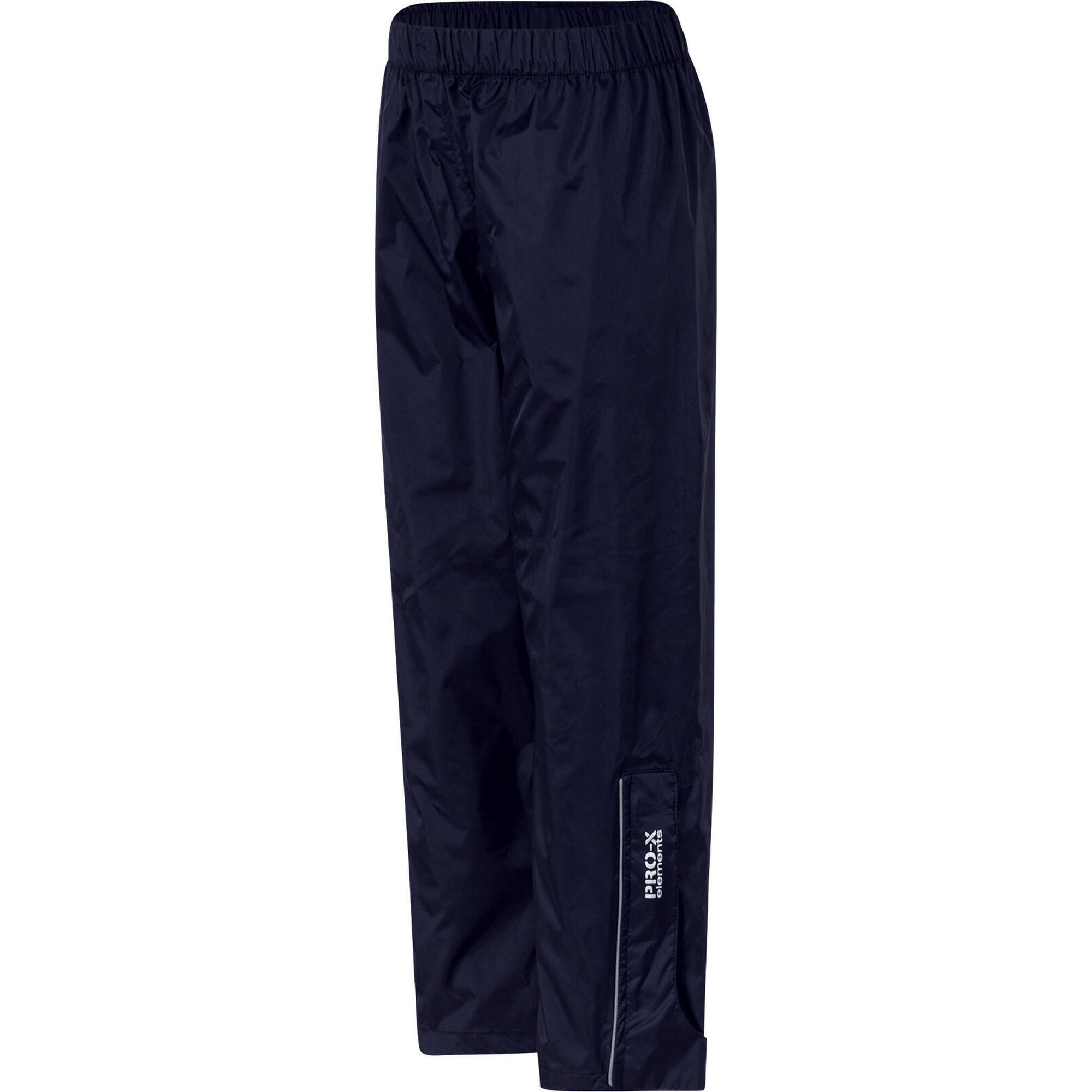 Pro-x Elements - Pantalon De Pluie Enfant Toma Bleu Marine - Collant À Bretelles - Bleu - 10 À 12 Ans - Decathlon