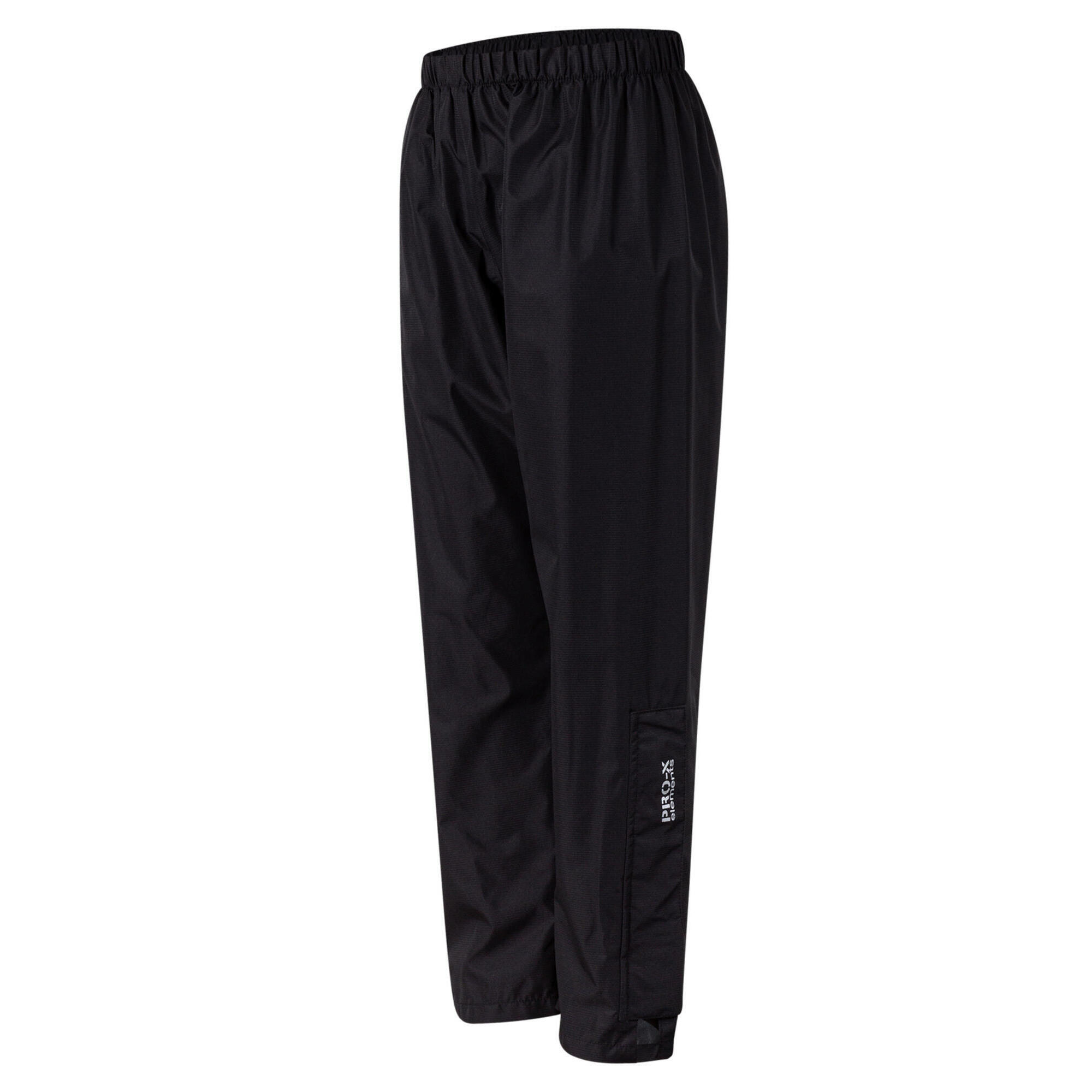 Pro-x Elements - Pantalon De Pluie Enfant Lasse Noir - Collant À Bretelles - Noir - 8 À 10 Ans - Decathlon