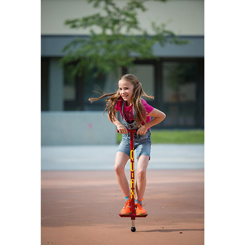 Pogo-Stick bâton sauteur QU-AX enfant 30 kg Rouge