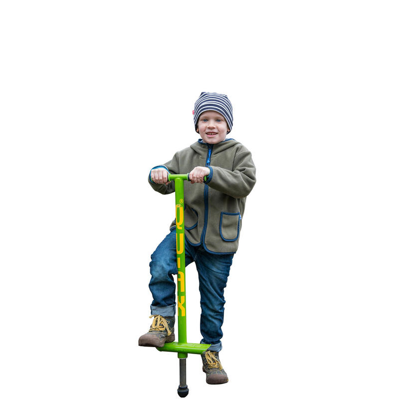 Springstok Pogo-Stick QU-AX voor kinderen 20 kg Groen