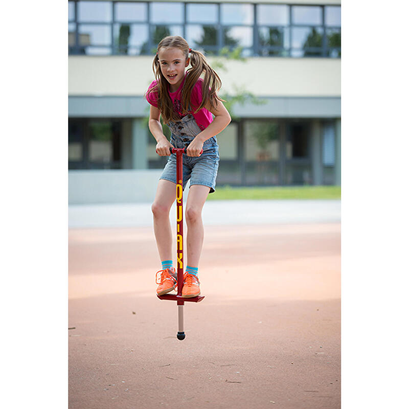 Pogo-Stick bâton sauteur QU-AX enfant 30 kg Rouge