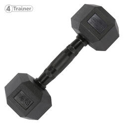 Haltère Hexagonale à l'unité - BL4CK 1KG - 4TRAINER