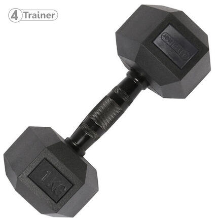 Haltère Hexagonale à l'unité - BL4CK 20KG - 4TRAINER