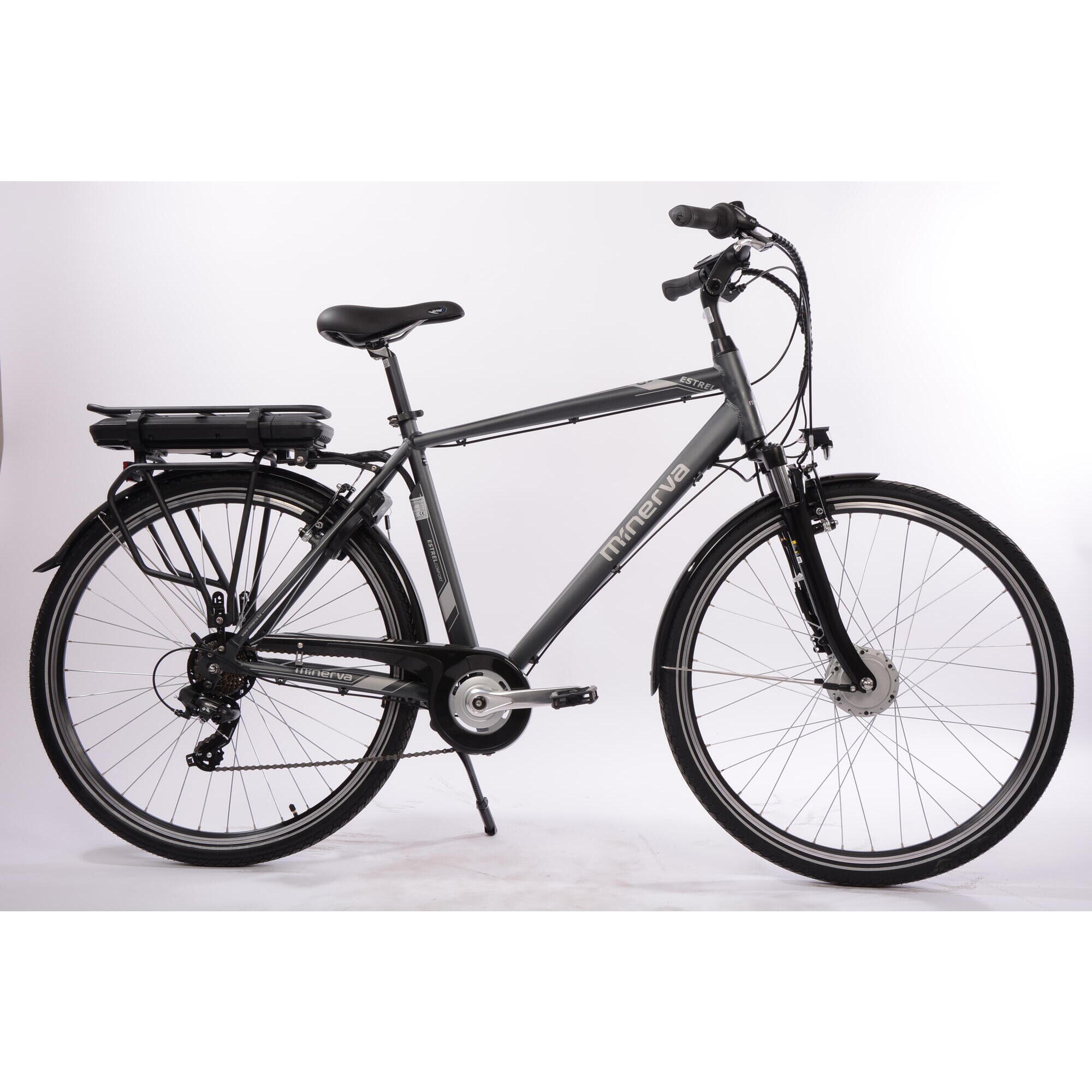 Estrel F motor Acera 7 speed bleu MINERVA Decathlon