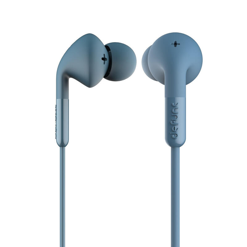 DeFunc + MUSIC auriculares con cable jack 3,5 mm azules