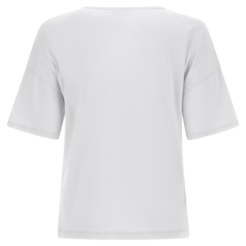 T-shirt in jersey leggero con patch fenicottero in tono