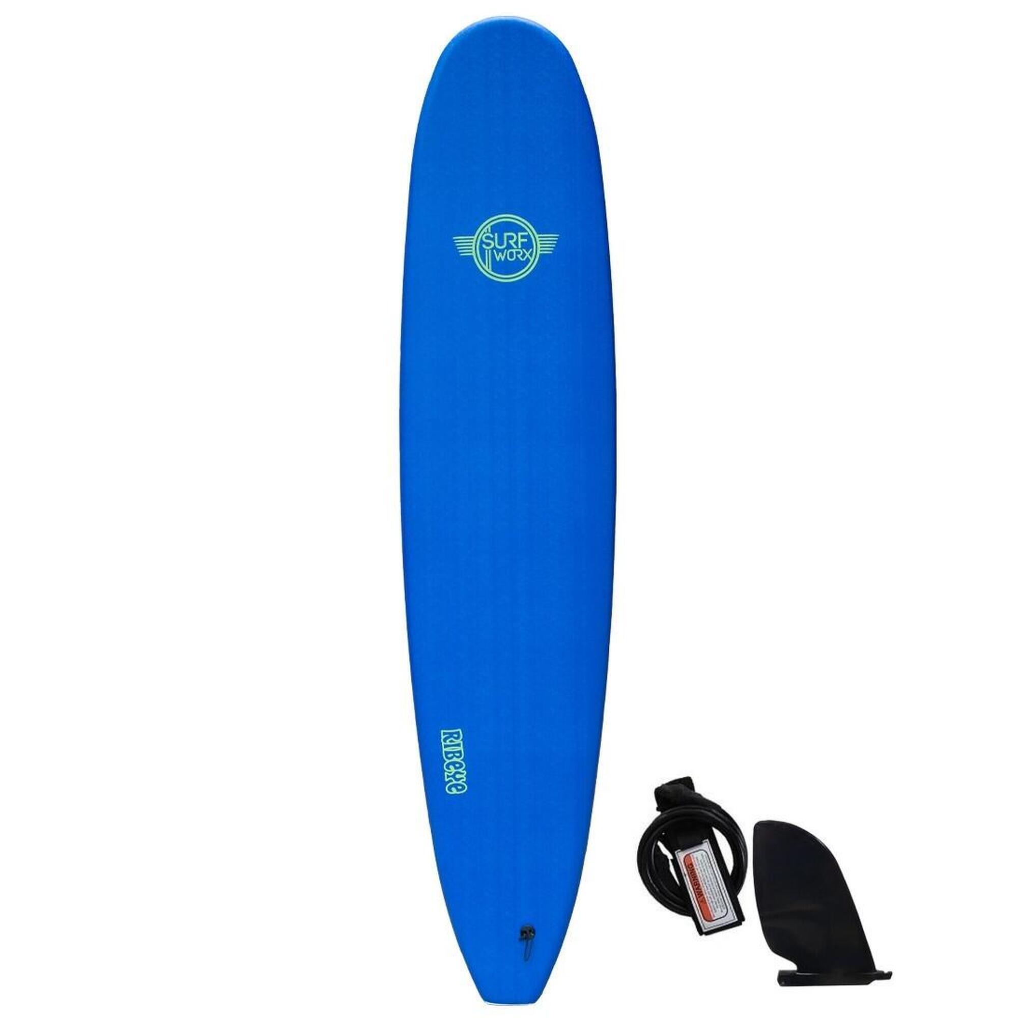 Surfworx Ribeye Mini Mal soft surfboard 9ft 0 Navy 1/6