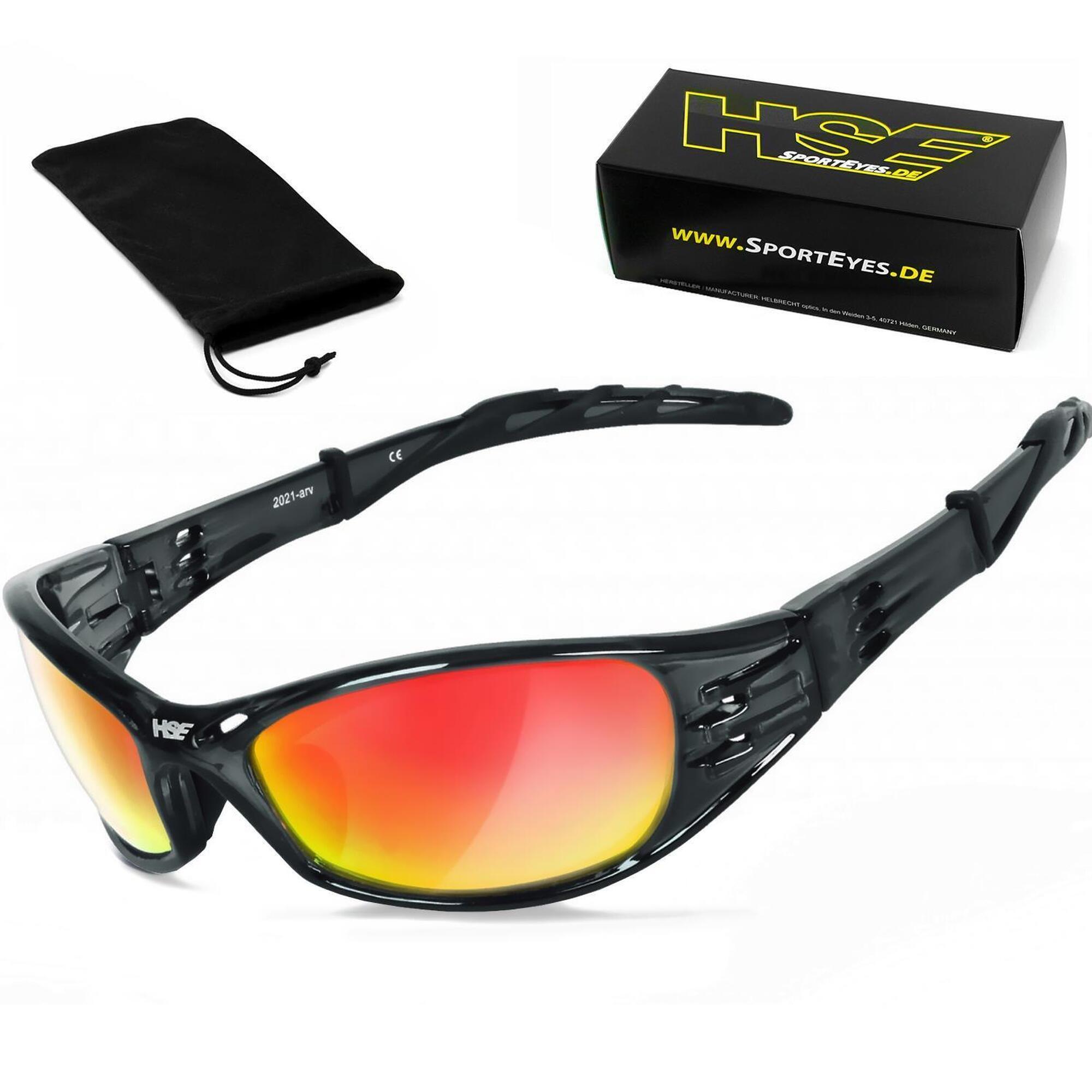 HSE - SPORTEYES Sportbrille | STREET KING 2 | Laser red | Steinschlagbeständig | beschlagfrei