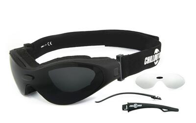 Sportbrille | CR009-a | smoke & klar | viele Extras | beschlagfrei