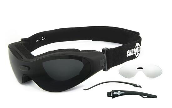 Sportbrille | CR009-a | smoke & klar | viele Extras | beschlagfrei
