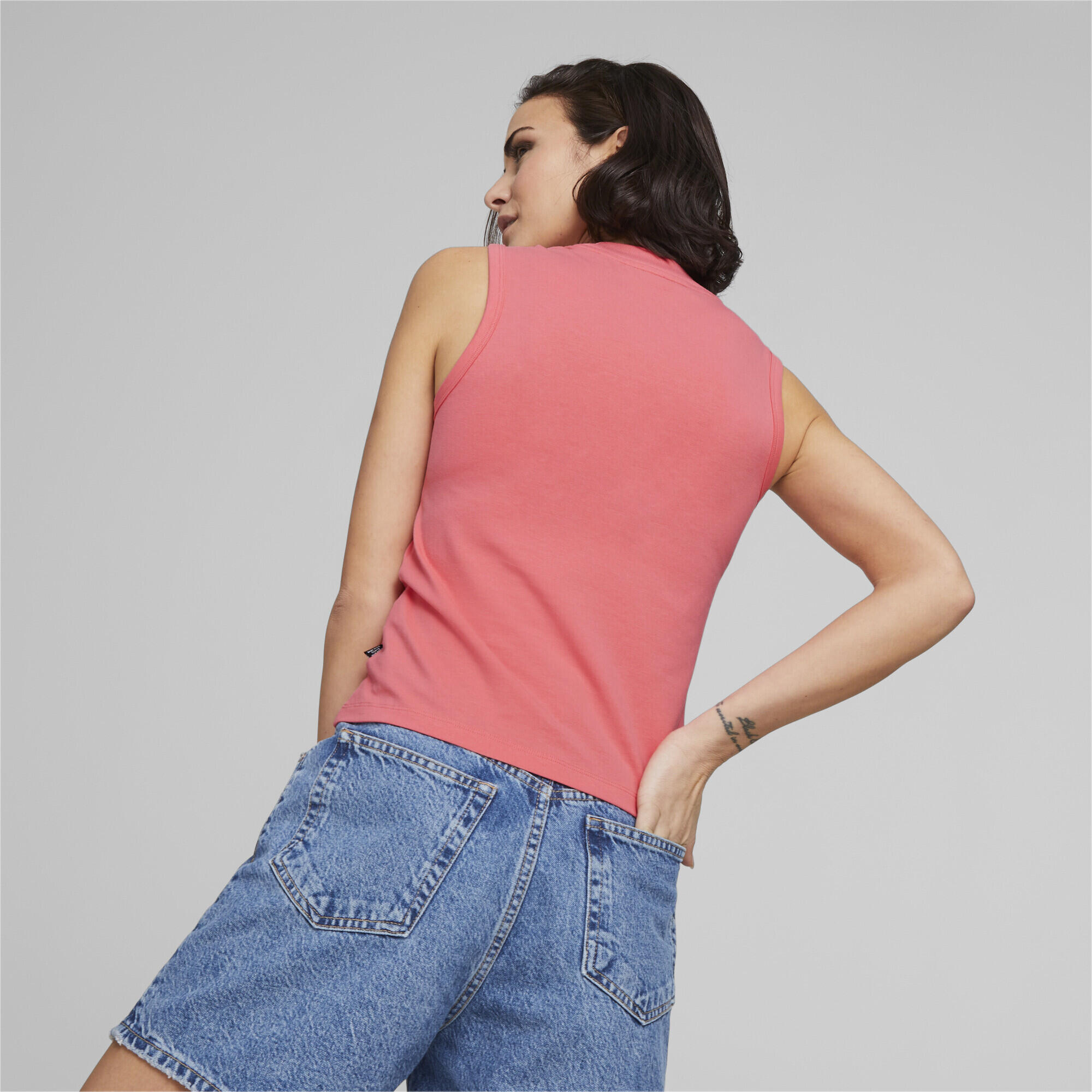 T-Shirt Mulher Puma Ess Slim Logo Pink 5/6