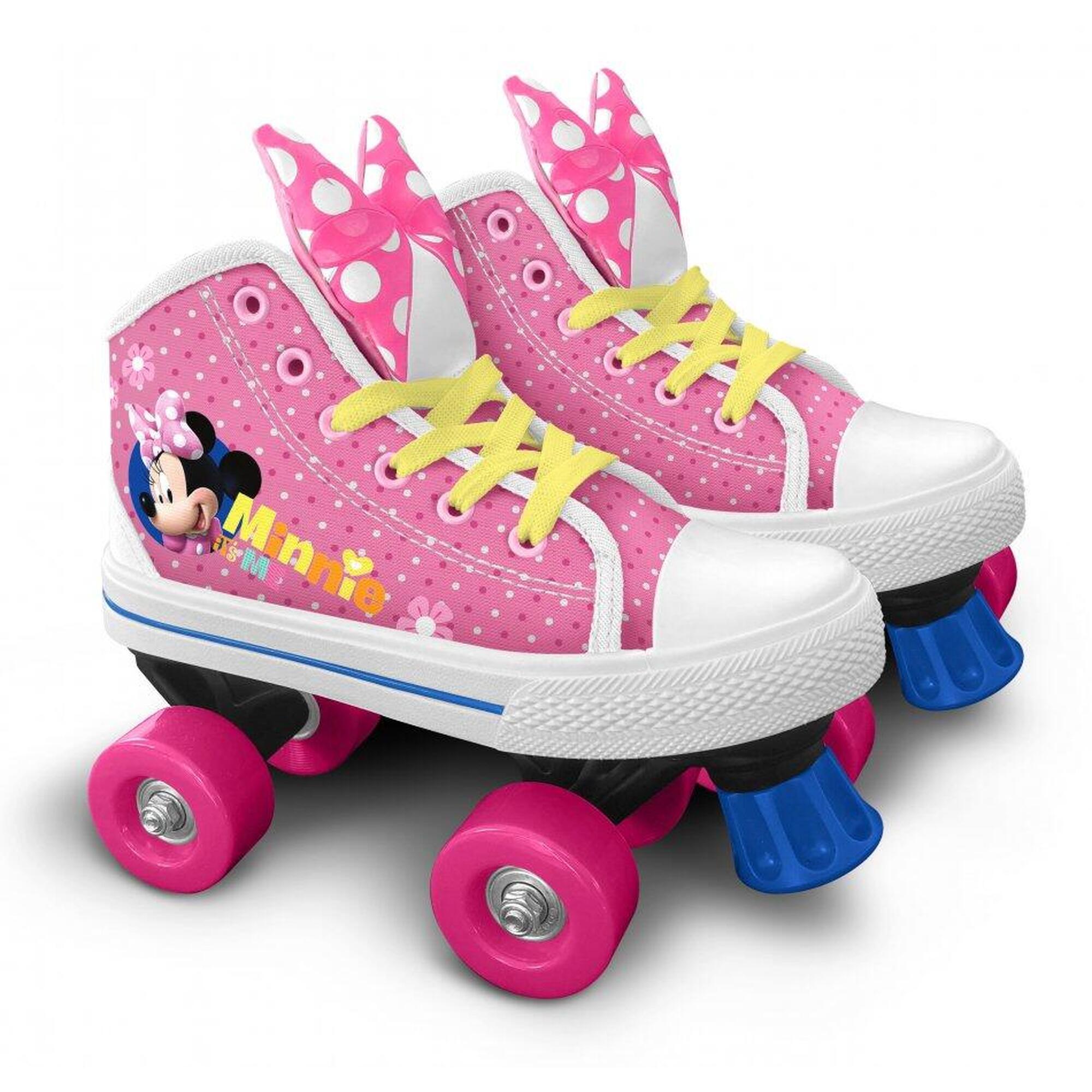 Stamp - Rollers En Ligne Minnie Rose - Patins À Roulettes - Blanc|rose - 30 - Decathlon
