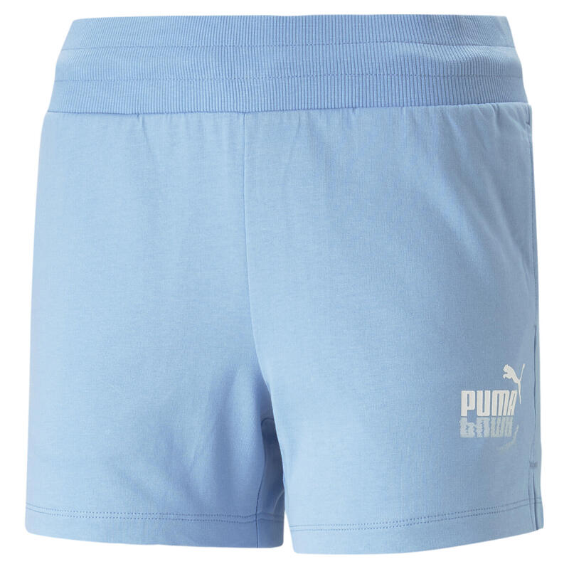 Summer Splash short van sweatstof voor dames PUMA Day Dream Blue