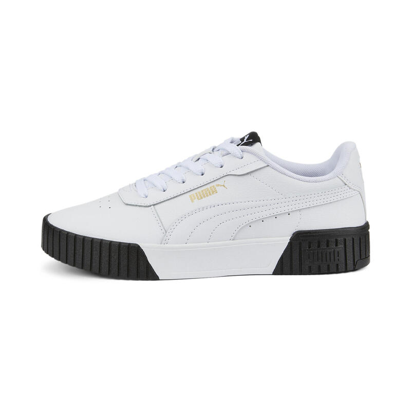 Sneakers Carina 2.0 da donna PUMA White Team Gold Black Beige