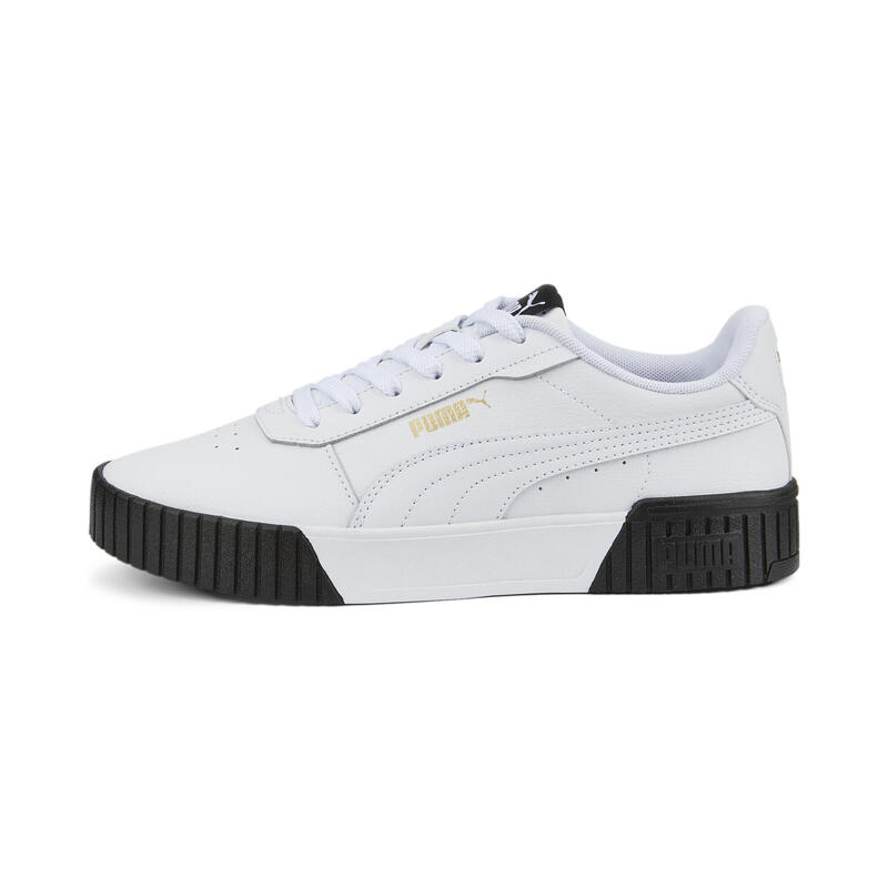 Sneakers Carina 2.0 Femme PUMA White Team Gold Black Beige