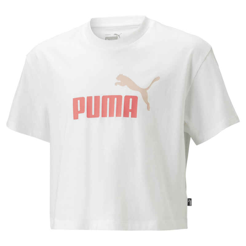 Mädchen Cropped T-Shirt mit Logo für Jugendliche PUMA
