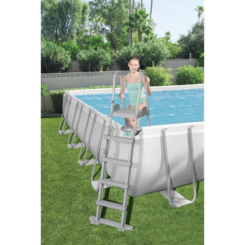 Bestway - Power Steel - Opzetzwembad inclusief zandfilterpomp en accessoires -