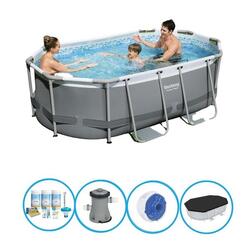 Bestway Piscine Power Steel - Forfait Piscine - 305x200x84 cm