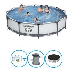 Bestway Piscine Steel Pro MAX - Forfait Piscine - 366x76 cm