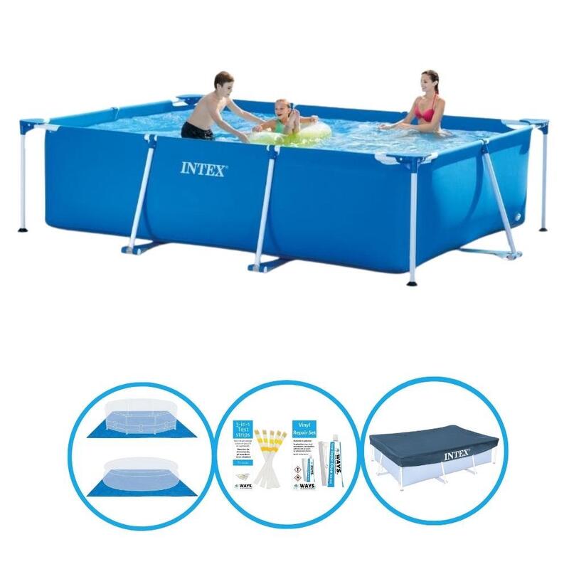 Intex Piscine Rectangular Frame 300x200x75 cm - Avec des accessoires