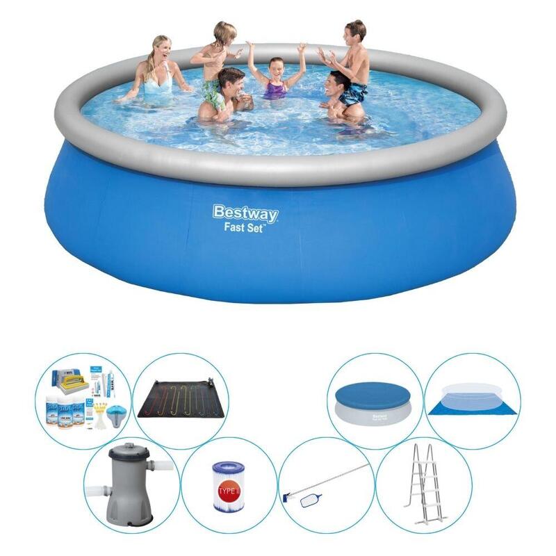 Bestway Fast Set Rattan 457x122 cm - Pack de piscine - Ronde