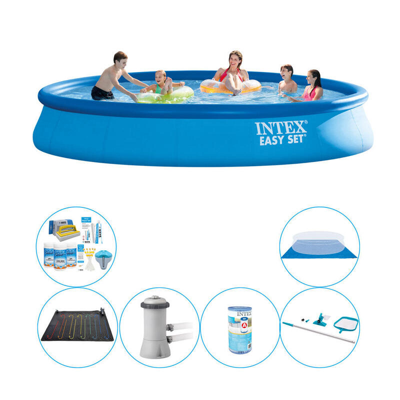 Pack de piscine - 7 pièces - Intex Easy Set Ronde 457x84 cm