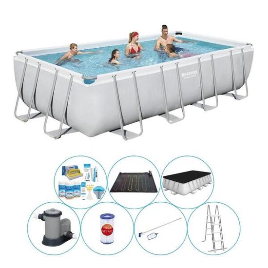 Pack de piscine - Bestway Power Steel Rectangulaire 549x274x122 cm