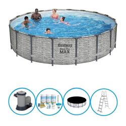 Bestway - Piscine Steel Pro MAX - Forfait Piscine - 549x122 cm