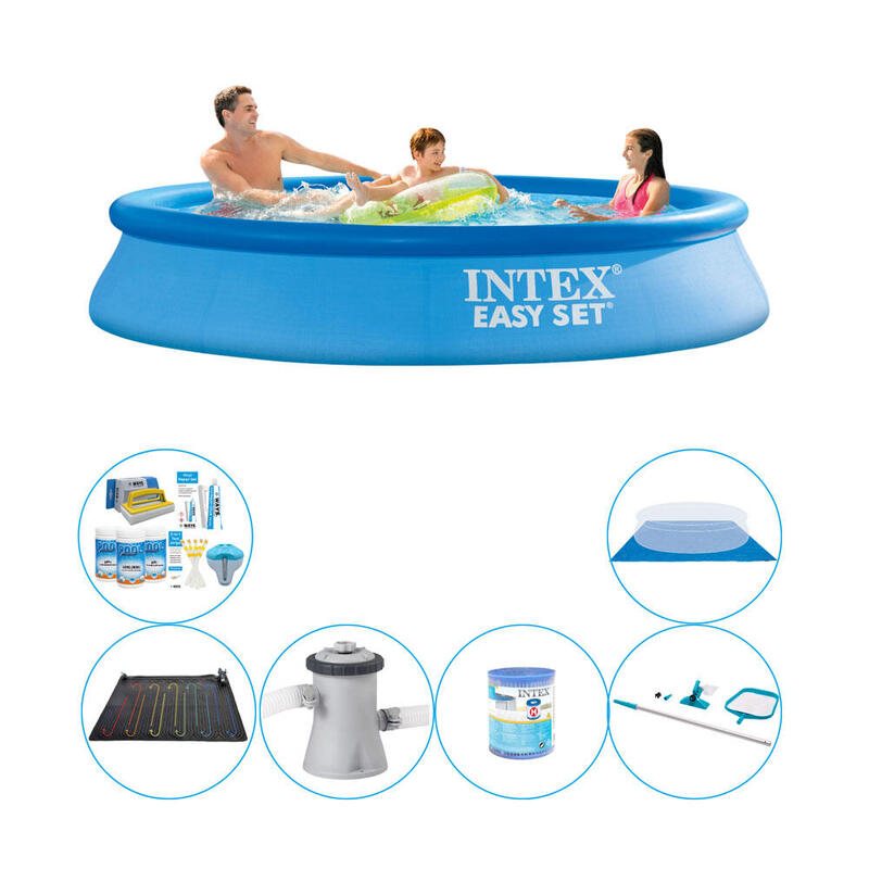 Intex Easy Set Ronde 305x61 cm - 7 pièces - Pack de piscine