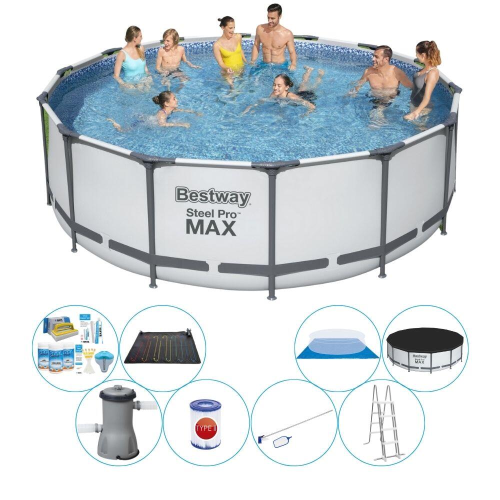 BESTWAY Bestway Steel Pro MAX Rond 427x122 cm - Zwembad Met Accessoires