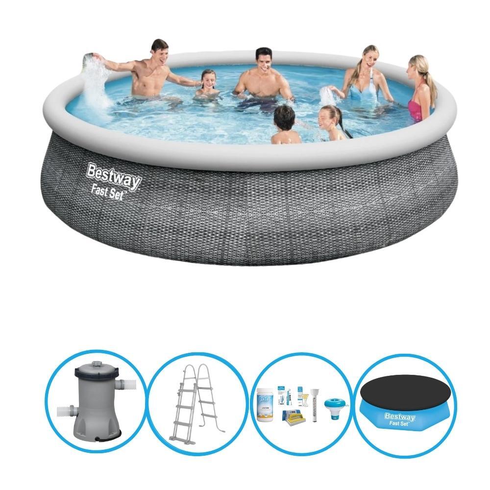 BESTWAY Bestway Zwembad Fast Set - 457x107 cm - Zwembadpakket