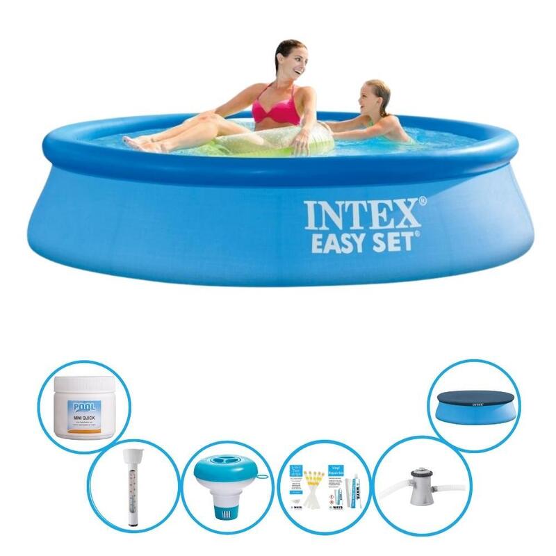 Aan het liegen Uitstroom Giraffe INTEX Intex Zwembad Easy Set - Zwembadpakket - 244x61 cm | Decathlon