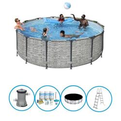 Bestway - Piscine Steel Pro MAX - Forfait Piscine - 427x122 cm