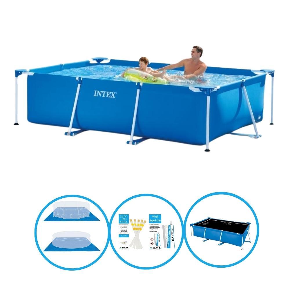 INTEX Intex Zwembad Rectangular Frame 260x160x65 cm - Inclusief accessoires
