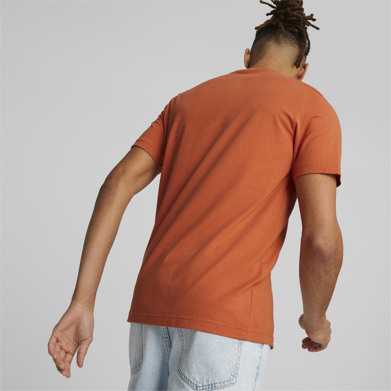 Essentials herenshirt met logo PUMA Chili Powder Orange