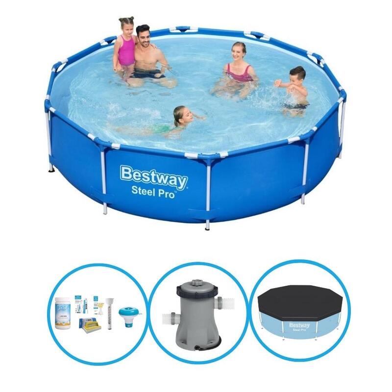 Bestway Piscine Steel Pro - Forfait Piscine - 305x76 cm