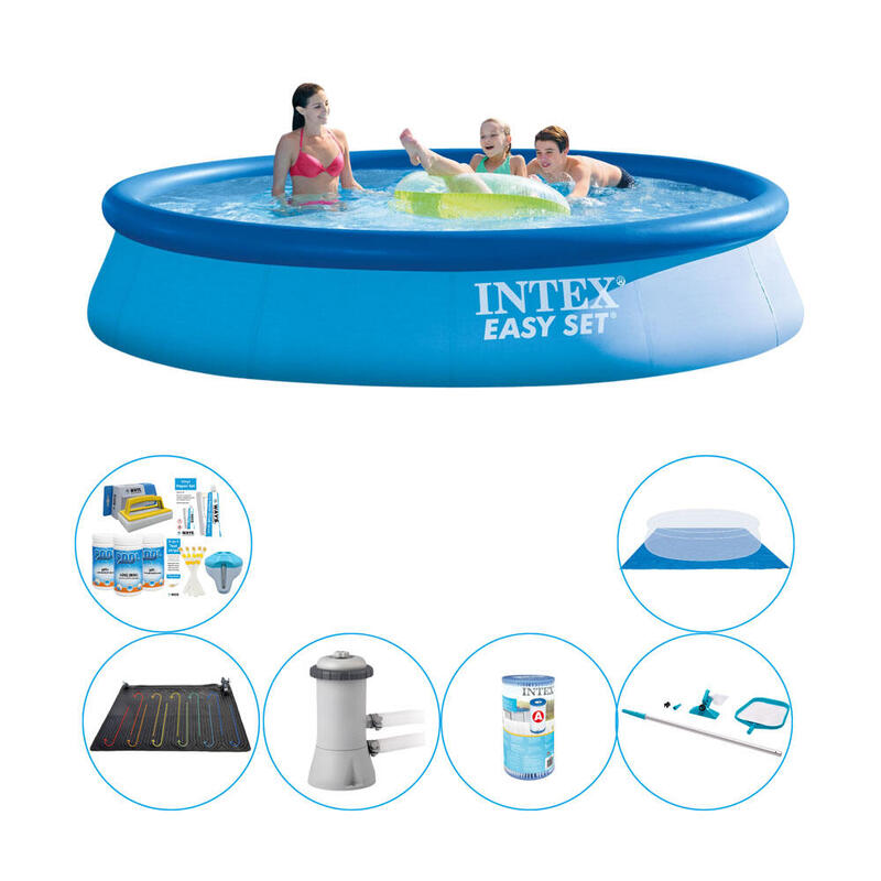 Pack de piscine - 7 pièces - Intex Easy Set Ronde 396x84 cm