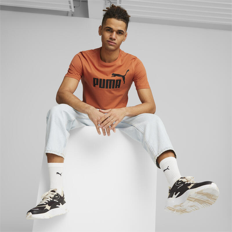 T-shirt con logo Essentials uomo PUMA Chili Powder Orange