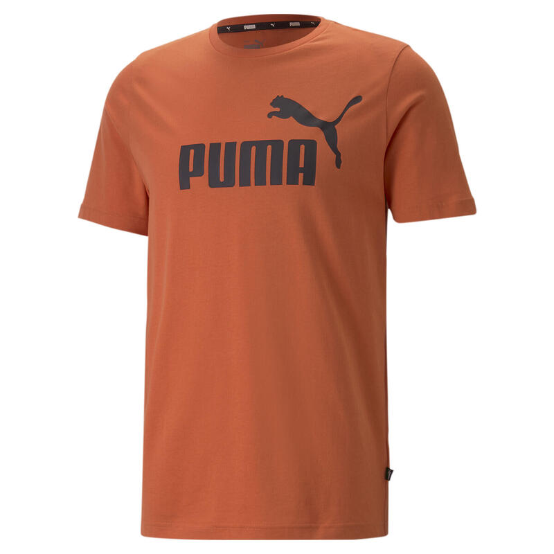T-shirt Essentials Logo PUMA Chili Powder Orange para homem