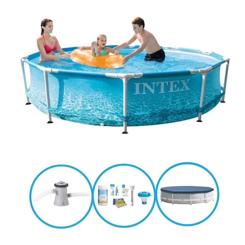 Intex Piscine Metal Frame - Forfait Piscine - 305x76 cm