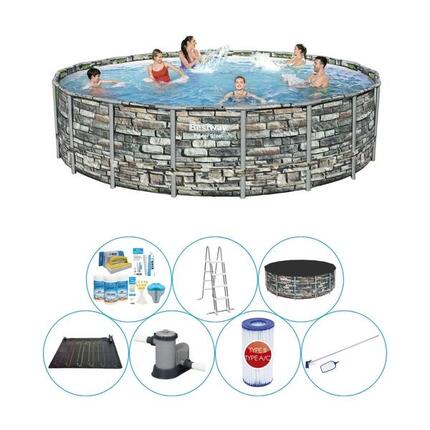 Pack de piscine - Bestway Power Steel Ronde 549x132 cm