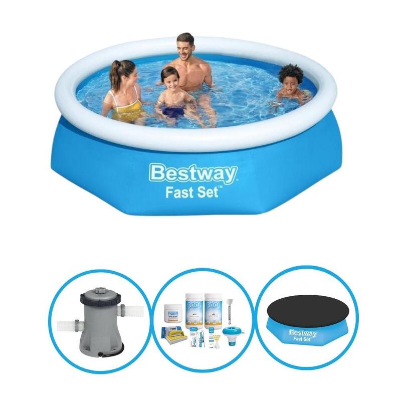 Bestway Piscine Fast Set - Forfait Piscine - 244x61 cm