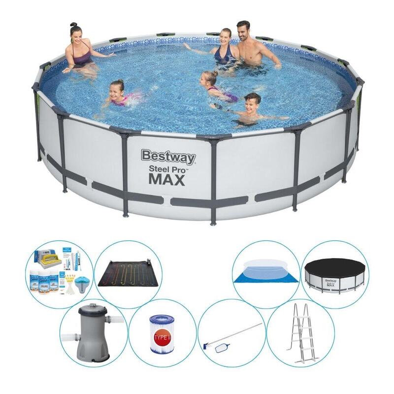 Pack de piscine - Bestway Steel Pro MAX Ronde 457x107 cm