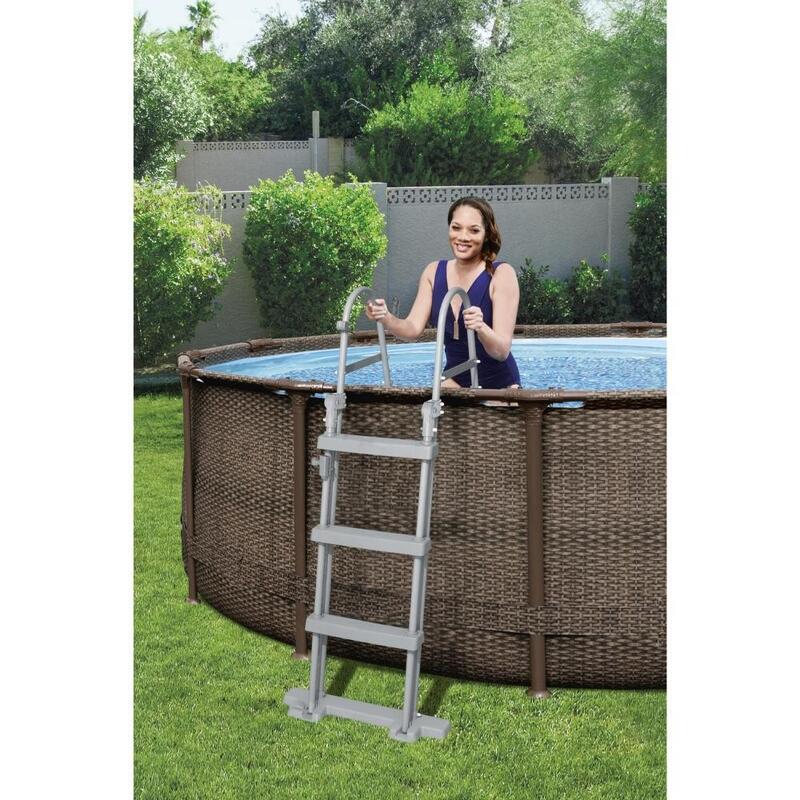 Bestway - Steel Pro MAX - Schwimmbecken mit Filterpumpe - 366x100 cm - Braun