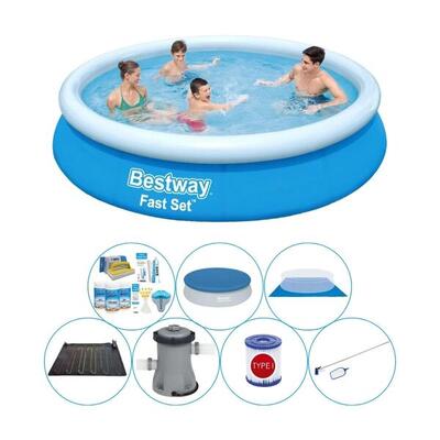 Bestway fast set rond 366x76 cm - zwembad met accessoires