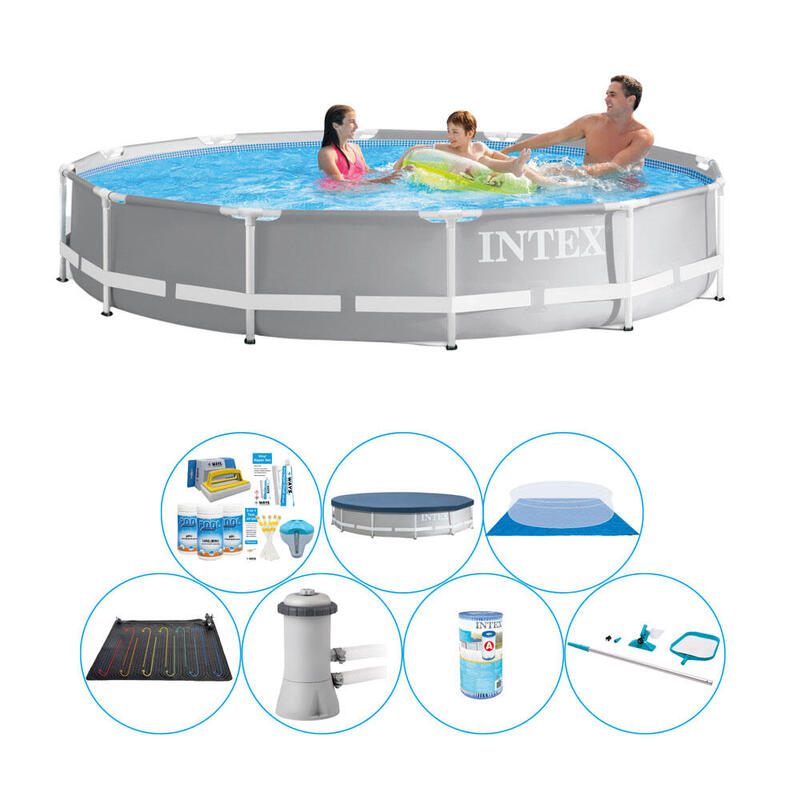 Intex Prism Frame Ronde 366x76 cm - Pack de piscine