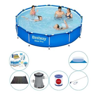 Bestway steel pro rond 366x76 cm - 7-delig - zwembad met accessoires