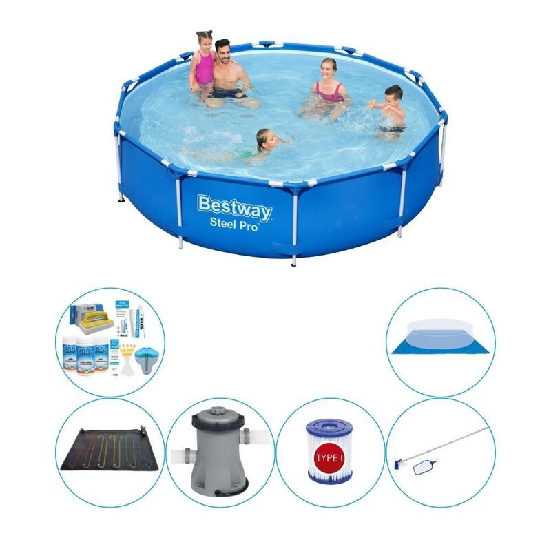 Bestway Steel Pro Rond 305x76 cm - 7-delig - Zwembad Met Accessoires