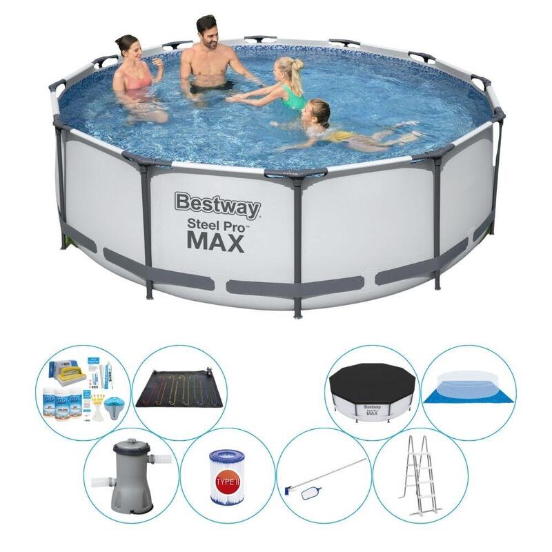 Bestway Steel Pro MAX Rond 366x100 cm - Zwembad Met Accessoires